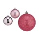 Christmas Balls Set Розов Пластмаса (Ø 8 cm) (24 броя)