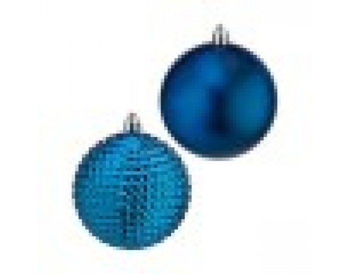 Christmas Balls Set Син Пластмаса (Ø 8 cm) (6 броя) Christmas Balls Set Син Пластмаса (Ø 8 cm) (6 броя)