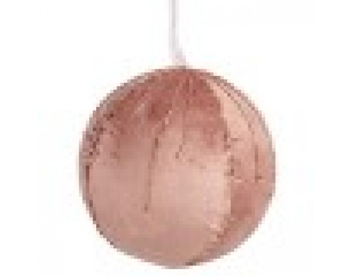 Комплект Коледни Топки полиестер Розов 12 x 12 x 12 cm (4 броя)