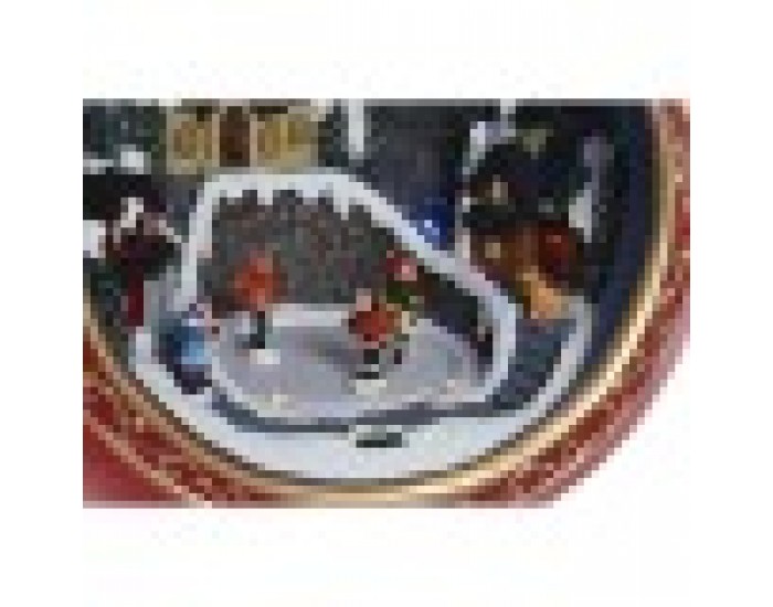 Коледна Украса Home ESPRIT Червен Златен Музикален 26,5 X 24 X 27 cm Коледна Украса Home ESPRIT Червен Златен Музикален 26,5 X 24 X 27 cm