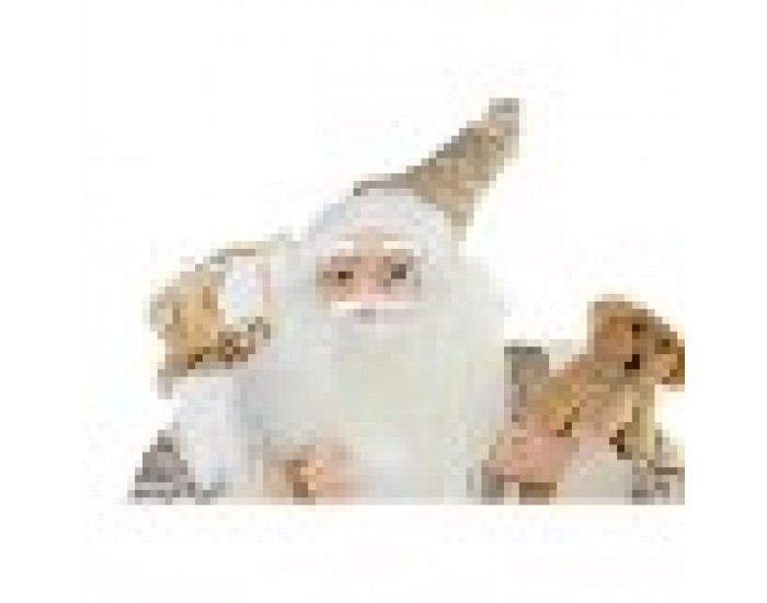 Декорация DKD Home Decor Дядо Коледа Сив PVC 45 x 34 x 80 cm