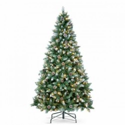 Коледно дърво DKD Home Decor Зелен Метал полиетилен 80 x 80 x 150 cm 1 x 1 x 150 cm - Сезонни и Празнични Декорации