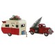 Коледна Украса Home ESPRIT Червен Караван 73 x 19 x 28,5 cm Коледна Украса Home ESPRIT Червен Караван 73 x 19 x 28,5 cm