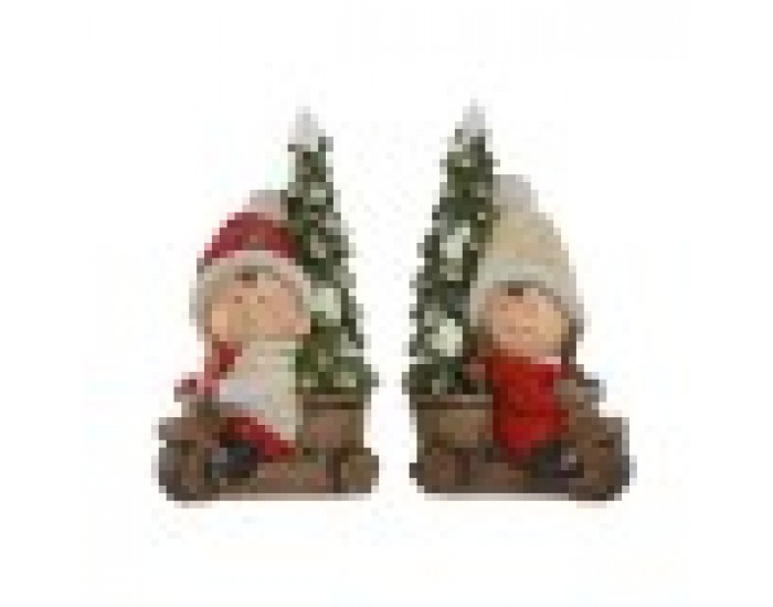 Коледна Украса Home ESPRIT Червен Зелен 31,5 x 20 x 50 cm (2 броя) Коледна Украса Home ESPRIT Червен Зелен 31,5 x 20 x 50 cm (2 броя)