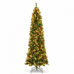 Коледно дърво DKD Home Decor Зелен Метал полиетилен Пластмаса 1 x 1 x 150 cm 70 x 70 x 150 cm - Сезонни и Празнични Декорации