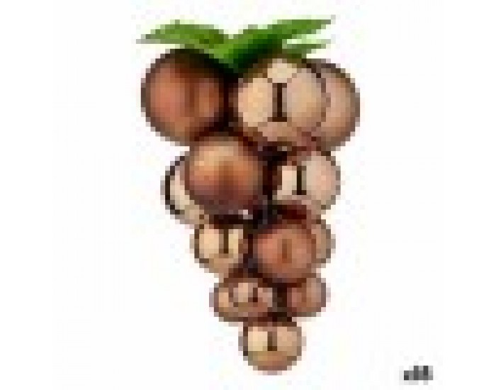 Коледна топка Грозде Малът Кафяв Пластмаса 14 x 14 x 25 cm (18 броя)