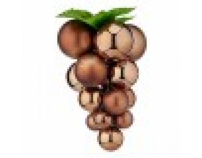 Коледна топка Грозде Малът Кафяв Пластмаса 14 x 14 x 25 cm (18 броя)