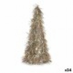 Декоративна фигурка Коледно дърво Гирлянда Бронз полипропилен PET 24 x 46 x 24 cm (24 броя) - Сезонни и Празнични Декорации