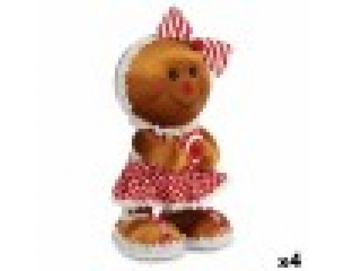 Декоративна фигурка Бисквита Ласо Кафяв Червен полистирен 19 x 33 x 15 cm (4 броя) Декоративна фигурка Бисквита Ласо Кафяв Червен полистирен 19 x 33 x 15 cm (4 броя)