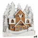 Декоративна фигурка Светлина Селище Бял Кафяв Дървен 44 x 43 x 6 cm (4 броя) Декоративна фигурка Светлина Селище Бял Кафяв Дървен 44 x 43 x 6 cm (4 броя)