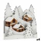 Декоративна фигурка Светлина Селище Бял Кафяв Дървен 44 x 48 x 7,5 cm (4 броя) Декоративна фигурка Светлина Селище Бял Кафяв Дървен 44 x 48 x 7,5 cm (4 броя)
