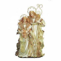 Коледна Украса DKD Home Decor Бял Златен (48 x 28 x 90 cm) - Сезонни и Празнични Декорации
