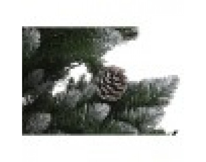 Коледно дърво DKD Home Decor LED Светлина Зелен Метал полиетилен 130 x 130 x 218 cm