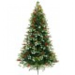 Коледно дърво Home ESPRIT Червен Зелен PVC Метал 129 x 129 x 210 cm - Сезонни и Празнични Декорации