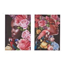Картина Дама Тропически (2 pcs) (50 x 1,5 x 70 cm) - Дневна