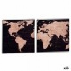Пластно Карта на Света 1,5 x 40 x 40 cm (16 броя) - Картини, Плакати, Пъзели