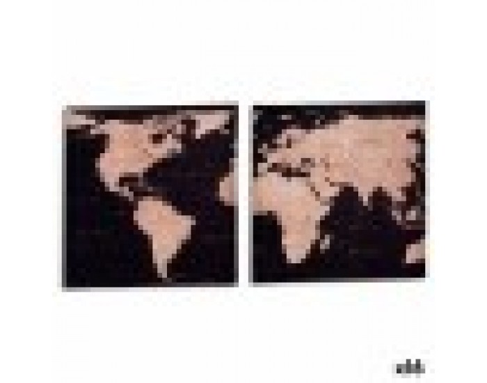 Пластно Карта на Света 1,5 x 40 x 40 cm (16 броя) Пластно Карта на Света 1,5 x 40 x 40 cm (16 броя)