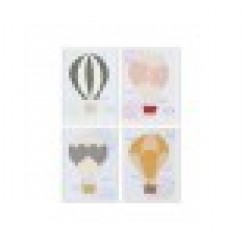 Картина Home ESPRIT Бял Детски 30 x 1,8 x 40 cm (4 броя) - Картини, Плакати, Пъзели