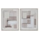 Пластно Home ESPRIT Бежов Сив Абстрактен Модерен 40 x 2,5 x 50 cm (2 броя) Пластно Home ESPRIT Бежов Сив Абстрактен Модерен 40 x 2,5 x 50 cm (2 броя)