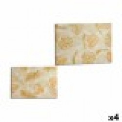 Пластно Лист на растение Златен 120 x 80 x 2,5 cm (4 броя) - Картини, Плакати, Пъзели