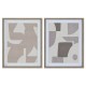 Пластно Home ESPRIT Бежов Сив Абстрактен Модерен 40 x 3 x 50 cm (2 броя) Пластно Home ESPRIT Бежов Сив Абстрактен Модерен 40 x 3 x 50 cm (2 броя)