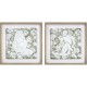 Картина DKD Home Decor Lilled (42 x 3 x 42 cm) (2 pcs)