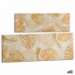 Пластно Лист на растение Златен 90 x 30 x 1,5 cm (12 броя) - Картини, Плакати, Пъзели