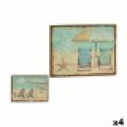 Пластно Плаж 70 x 3 x 50 cm (4 броя) - Картини, Плакати, Пъзели