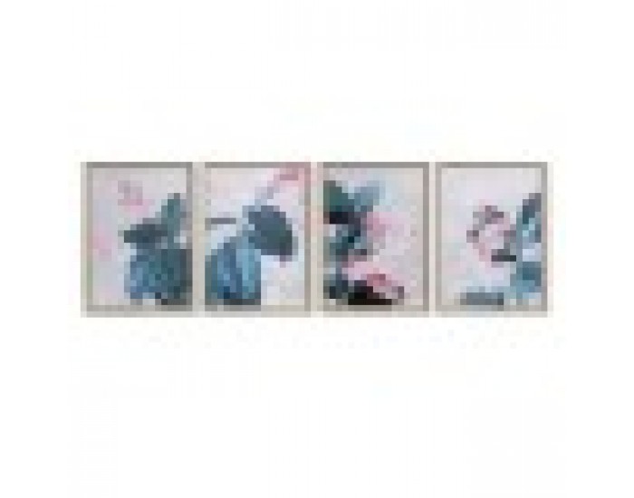 Картина DKD Home Decor Листи (45 x 3.5 x 60 cm) (4 pcs)