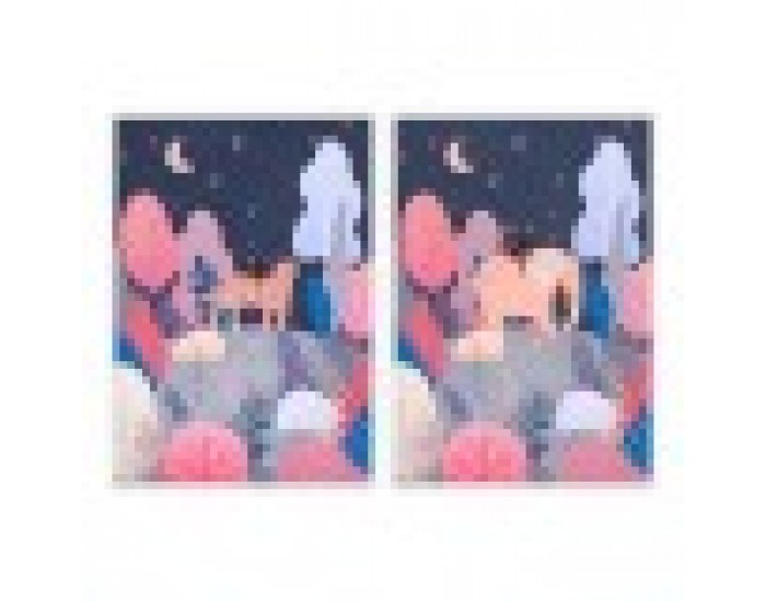 Картина DKD Home Decor Дървета (2 pcs) (53 x 4.3 x 73 cm)