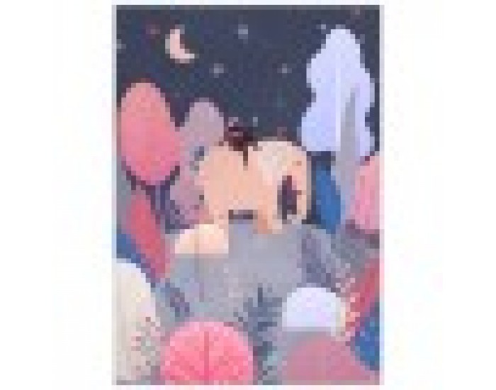 Картина DKD Home Decor Дървета (2 pcs) (53 x 4.3 x 73 cm)