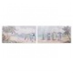 Картина Home ESPRIT Плаж Средиземноморско 120 x 3 x 60 cm (2 броя) - Картини, Плакати, Пъзели