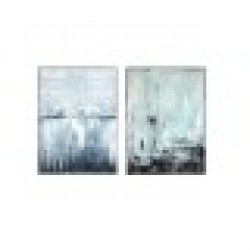 Картина DKD Home Decor Абстрактен (2 pcs) (60 x 3 x 80 cm) - Картини, Плакати, Пъзели
