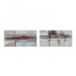 Картина DKD Home Decor Абстрактен Модерен (140 x 2,8 x 70 cm) (2 броя) - Картини, Плакати, Пъзели