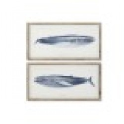 Картина Home ESPRIT Кит 70 x 2,5 x 35 cm (2 броя) - Картини, Плакати, Пъзели