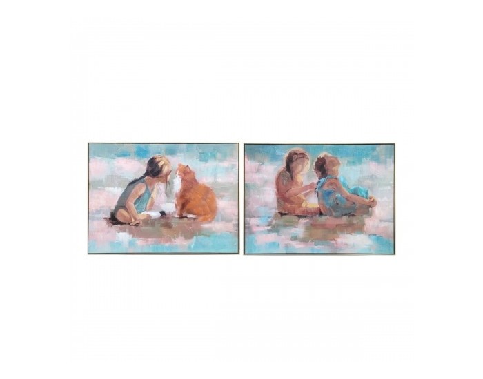 Пластно DKD Home Decor Деца Shabby Chic (80 x 3,5 x 60 cm) (2 броя) Пластно DKD Home Decor Деца Shabby Chic (80 x 3,5 x 60 cm) (2 броя)