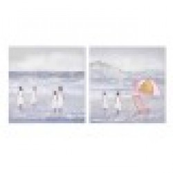 Картина Home ESPRIT Деца 80 x 3 x 80 cm (2 броя) - Картини, Плакати, Пъзели