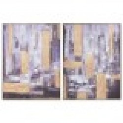 Картина Home ESPRIT Абстрактен Модерен 62 x 4,5 x 82 cm (2 броя) - Картини, Плакати, Пъзели