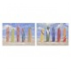 Картина Home ESPRIT Сърф 100 x 3 x 70 cm (2 броя) - Дневна