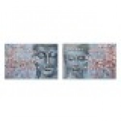 Пластно DKD Home Decor Буда Ориенталски (120 x 2,8 x 80 cm) (2 броя) - Картини, Плакати, Пъзели