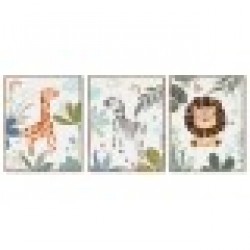 Картина Home ESPRIT С облекчение 40 x 3 x 50 cm (3 броя) - Картини, Плакати, Пъзели