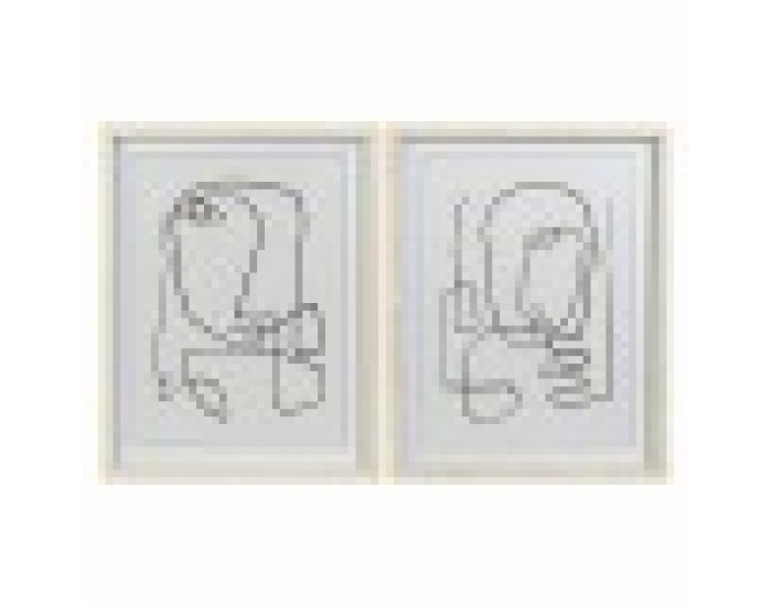 Картина DKD Home Decor Абстрактен Модерен (55 x 2 x 70 cm) (2 броя)