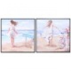 Картина DKD Home Decor Средиземноморско (83 x 3,5 x 83 cm) (2 броя) - Картини, Плакати, Пъзели