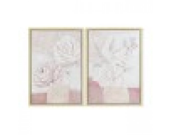 Картина DKD Home Decor Ваза (50 x 4 x 70 cm) (2 броя) Картина DKD Home Decor Ваза (50 x 4 x 70 cm) (2 броя)