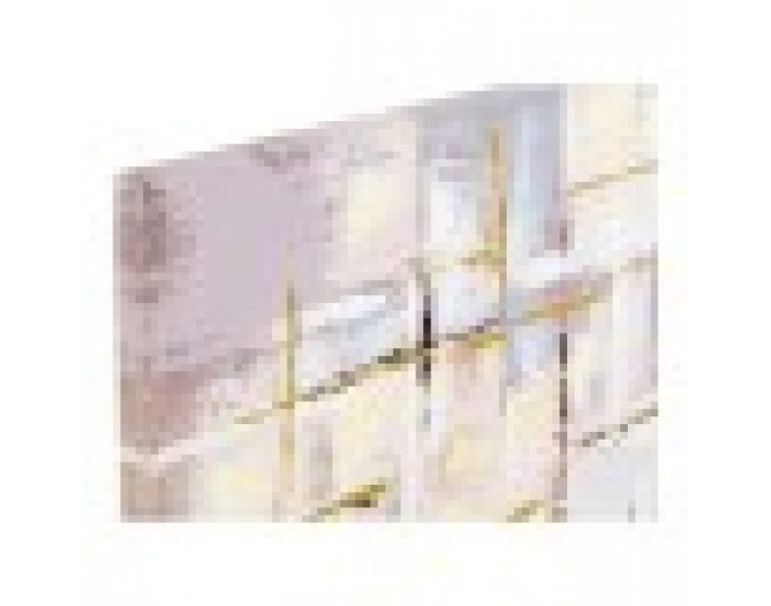 Картина DKD Home Decor Squares Пластно Абстрактен (2 pcs) (100 x 3 x 100 cm)