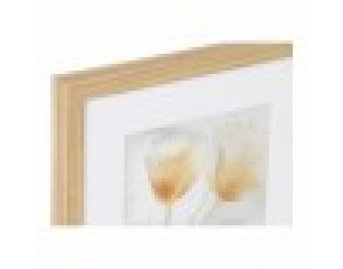 Картина DKD Home Decor Drawed Leaf (33 x 3 x 38 cm)