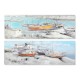Картина DKD Home Decor Port 150 x 3 x 50 cm Barco Средиземноморско (2 броя)