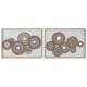 Пластно Home ESPRIT Бял Естествен Boho 70 x 3 x 50 cm (2 броя) Пластно Home ESPRIT Бял Естествен Boho 70 x 3 x 50 cm (2 броя)
