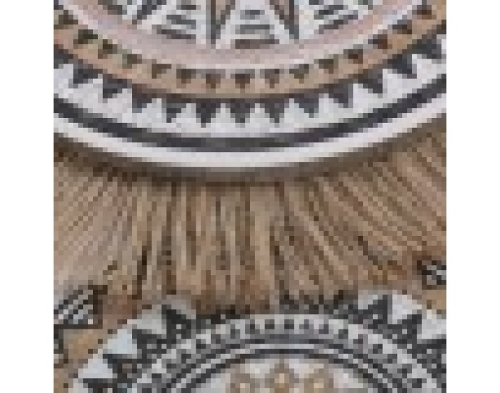 Пластно Home ESPRIT Бял Естествен Boho 70 x 3 x 50 cm (2 броя) Пластно Home ESPRIT Бял Естествен Boho 70 x 3 x 50 cm (2 броя)