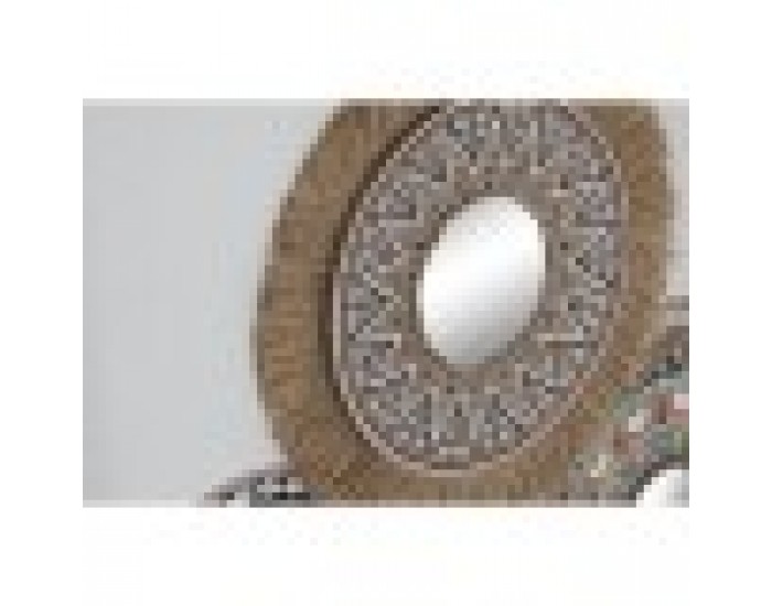 Пластно Home ESPRIT Бял Естествен Boho 70 x 3 x 50 cm (2 броя) Пластно Home ESPRIT Бял Естествен Boho 70 x 3 x 50 cm (2 броя)